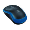 Logitech M185 ασύρματο ποντίκι σε μαύρο-μπλε χρώμα
