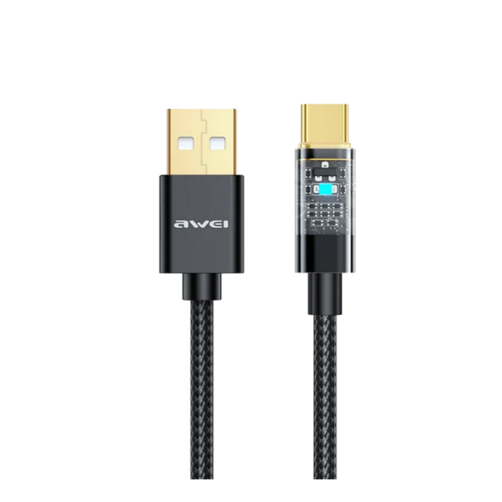 Awei CL-139T Smart Fast Charging Cable Black