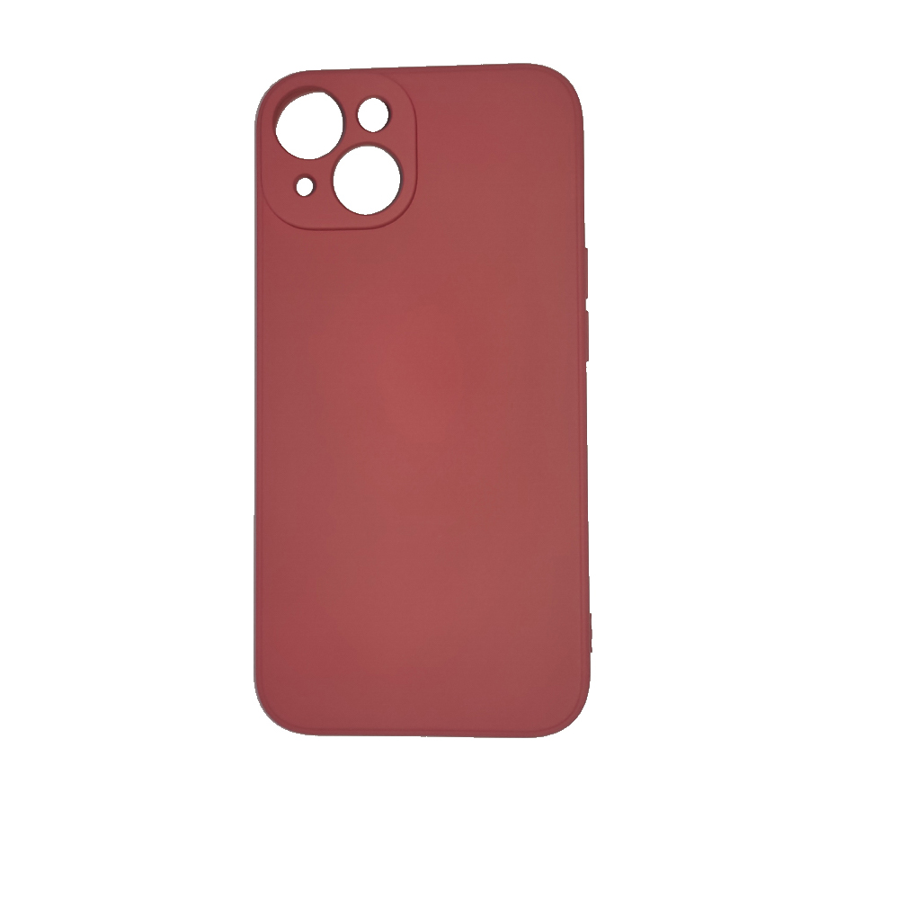 Silicone Case for iPhone 14 Camelia Red