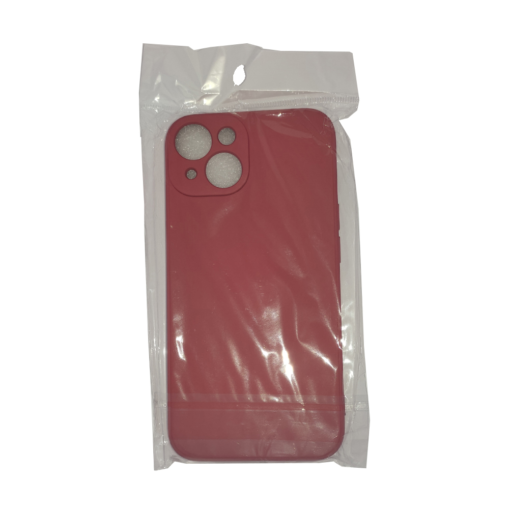 Silicone Case for iPhone 14 Camelia Red
