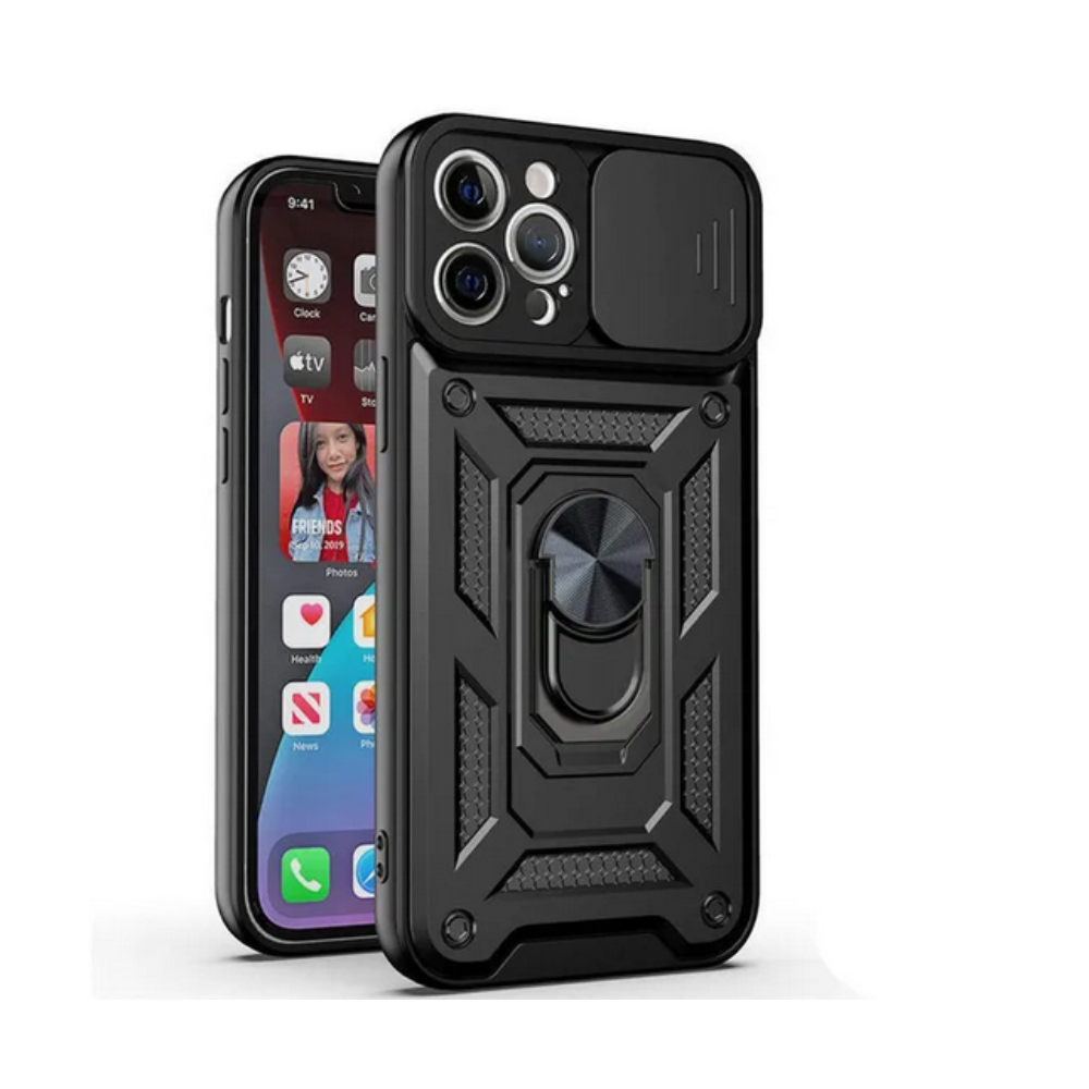 No Brand Armor Shockproof Case for iPhone 14 Black