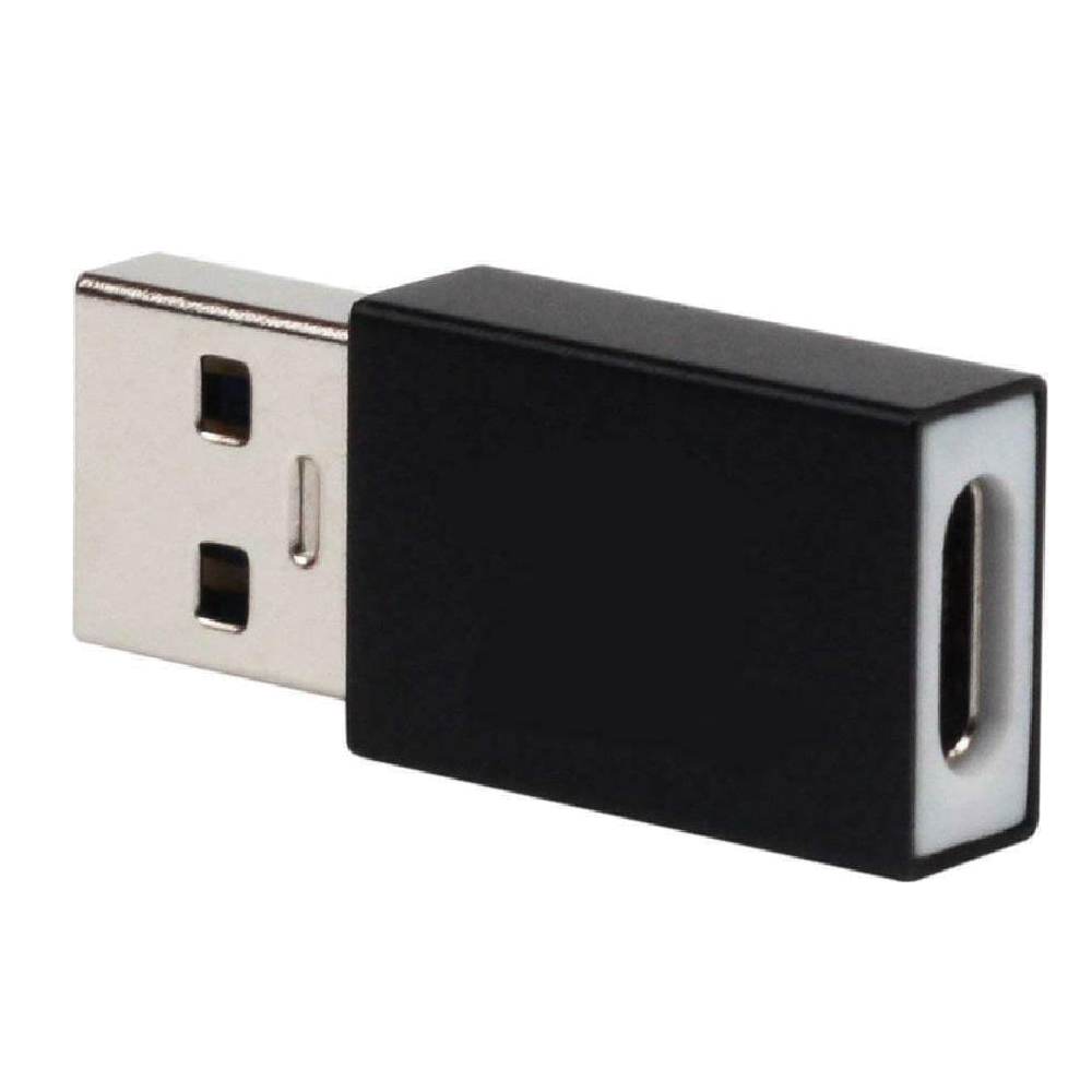 Powertech Adapter USB 2.0 Male to USB Type-C Female Black – 021934