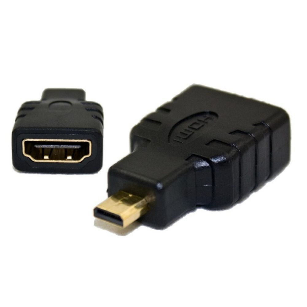 DeTech Adapter HDMI Female to HDMI Micro Male Black