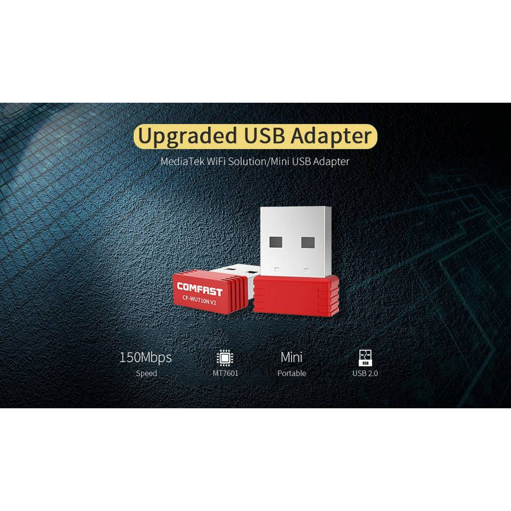Comfast CF-WU710N WiFi Mini USB Adapter v2.0 150Mbps Black – 014717_3