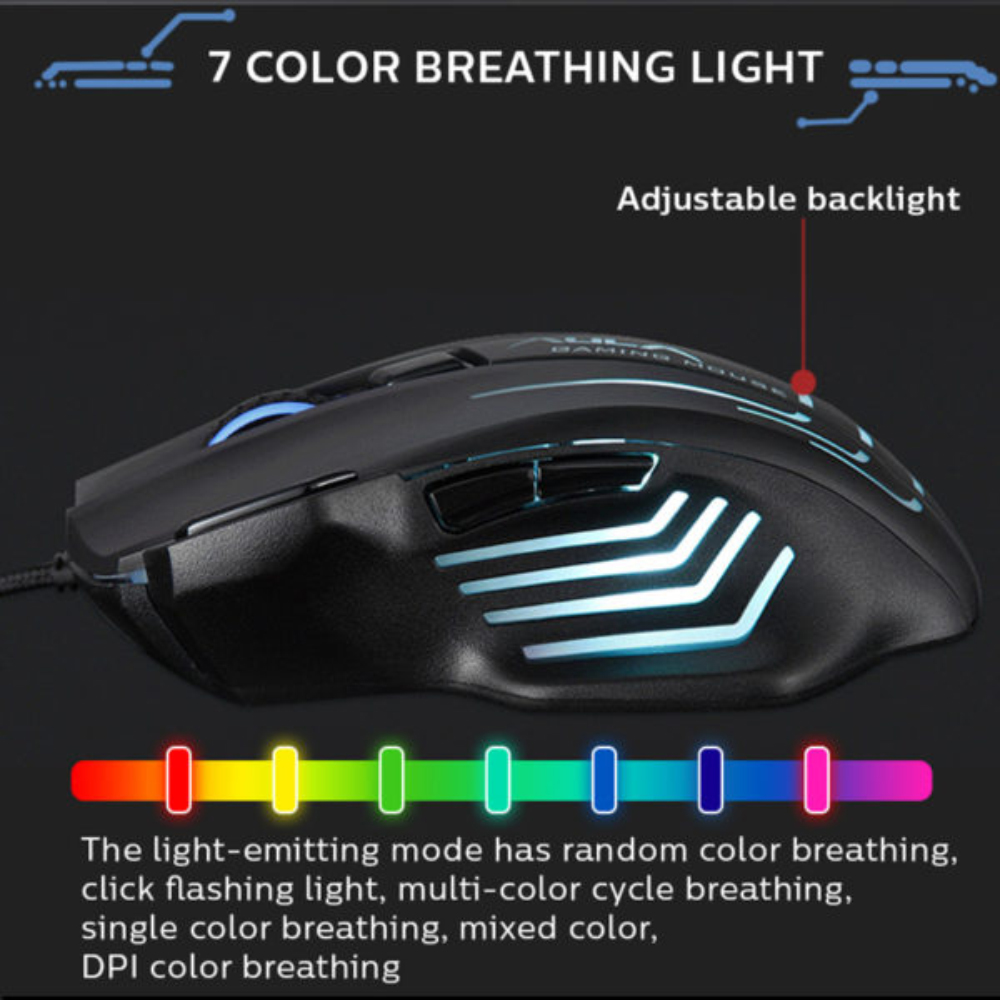 Aula S18 RGB Wired Gaming Mouse USB Black – 212418_2