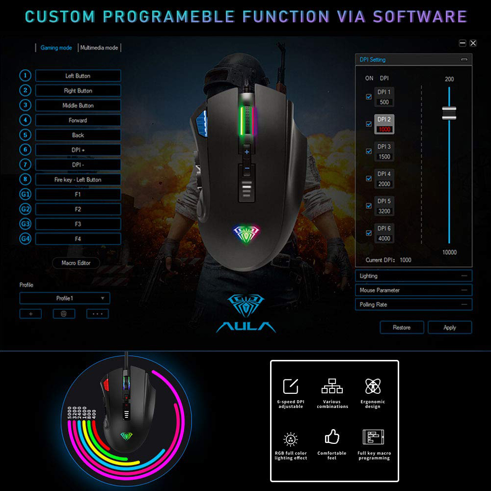 Aula H512 Fire Gaming Mouse RGB – 212814_8