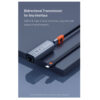 Baseus Steel Cannon Series USB-A + Type-C Bidirectional Gigabit RJ45 Lan Adapter Grey - Image 5