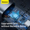 Baseus Steel Cannon Series USB-A + Type-C Bidirectional Gigabit RJ45 Lan Adapter Grey - Image 9