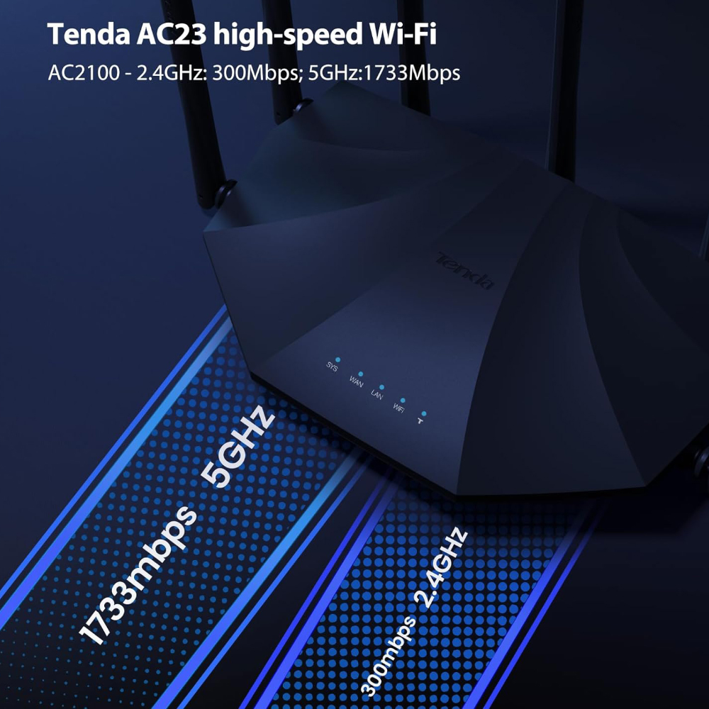 Tenda AC2100 Dual Band Gigabit WiFi Router AC23 – 428438_8